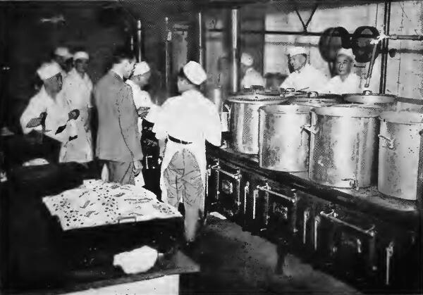 A kitchen scene at Portland (Oregon) Assembly Center