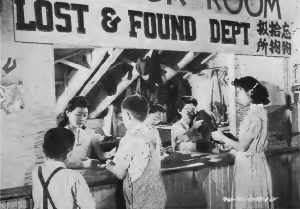 The lost and found department at Portland (Oregon) Assembly Center