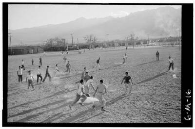 Football practice, 1943
