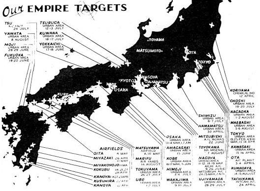 Major targets of 9th Bomb Group